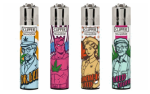 Clipper Feuerzeuge groß 48er Display Sprüche Hanf-Menschen